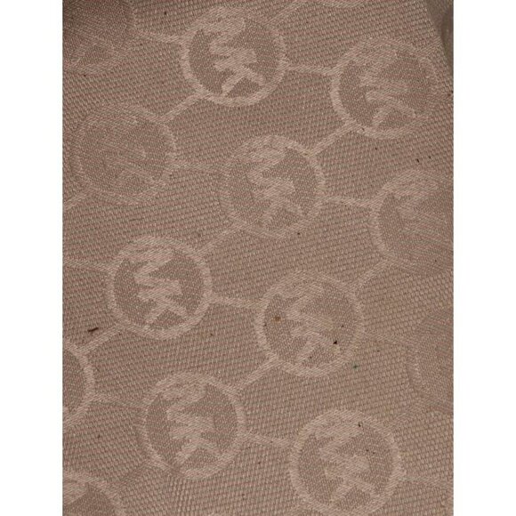 Michael Kors Gold Canvas Shoulder Bag – Leather Trim, Logo Lining - Picture 5 of 5